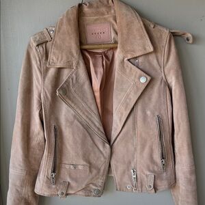 Blank NYC Light Brown Suede Utility Jacket